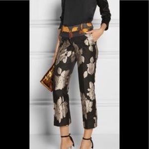 Vera Wong brocade tapered trouser